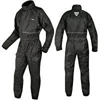 Trajes anti agua lluvia Impermeablie completas Moto y scooters Rain Negro XS